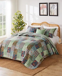 Greenland Home Fashions Jasmin Vintage Boho Reversible 2-Pc. Quilt Set, Twin/Twin Xl