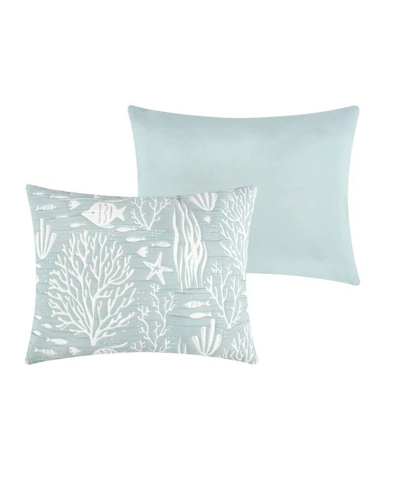 Greenland Home Fashions Marina Woven Jacquard Reversible -Pc. Coverlet Set