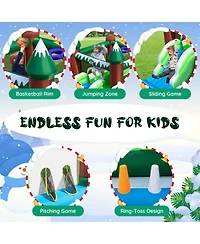 Sugift Inflatable Christmas Bouncy House with 735w Blower
