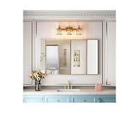 gaomon Crystal Gold Bathroom Vanity Light Light Modern Bathroom Vanity Light Fixtures Over Mirror Modern Crystal Vanity Lighting