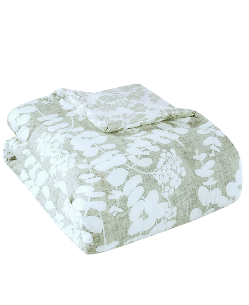 510 Design Aria Floral Print Reversible 3-Pc. Comforter Set, Full/Queen