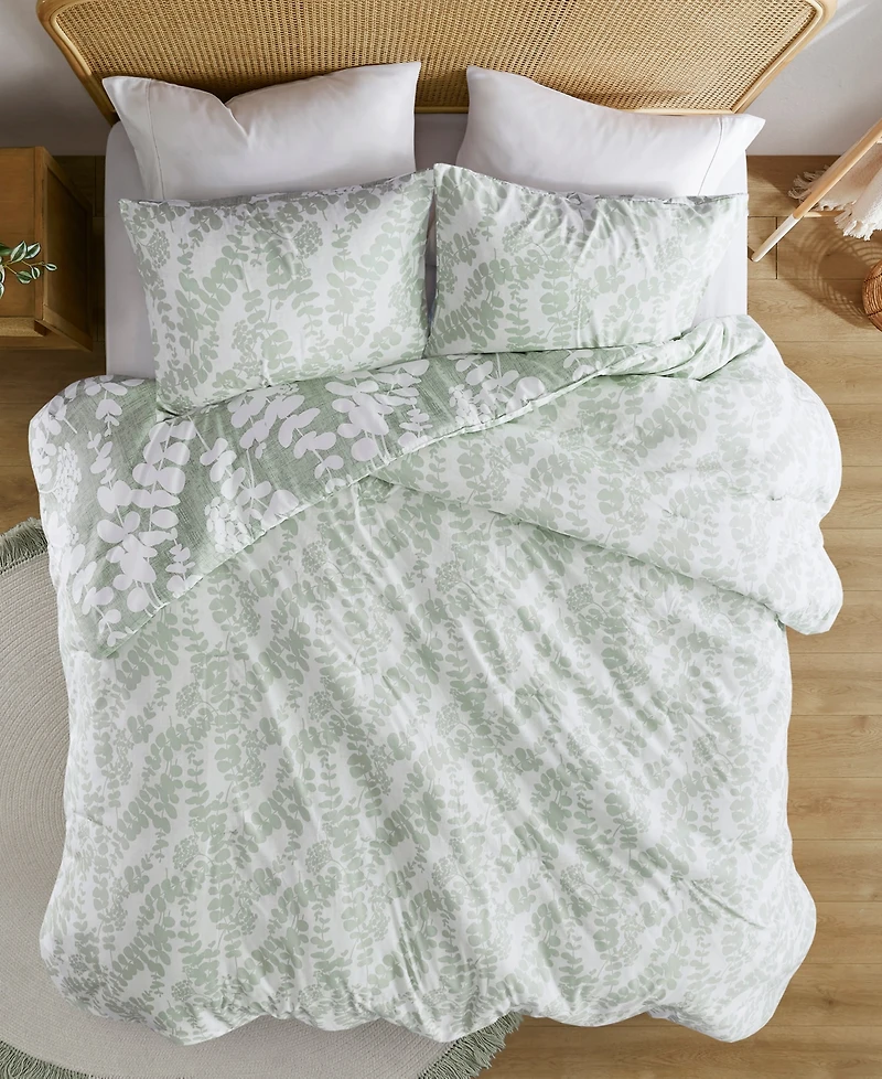 510 Design Aria Floral Print Reversible 3-Pc. Comforter Set, Full/Queen