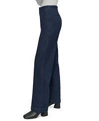 Dkny Jeans Petite High-Rise Wide-Leg Trouser