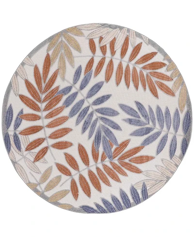 Nourison Home Aloha ALH18 5'3"x5'3" Round Area Rug