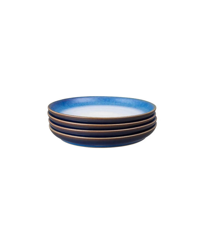 Denby Blue Haze Coupe Plates, Set of 4