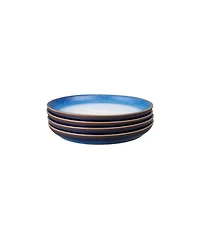 Denby Blue Haze Coupe Plates, Set of 4