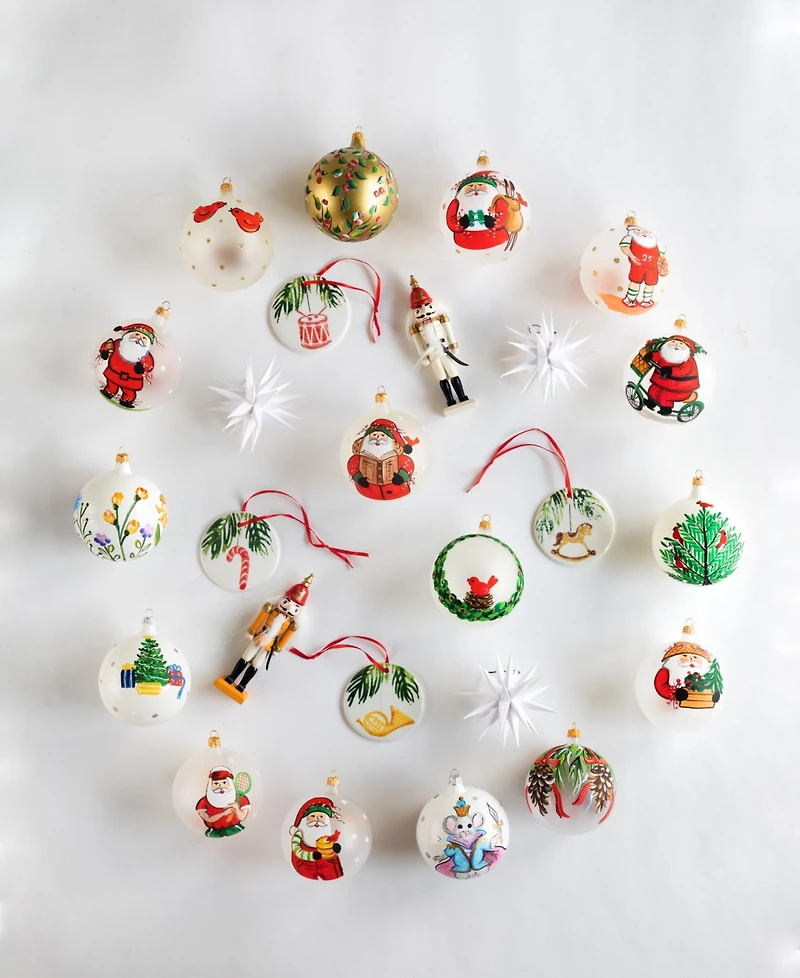 Vietri Old St. Nick Reading Ornament