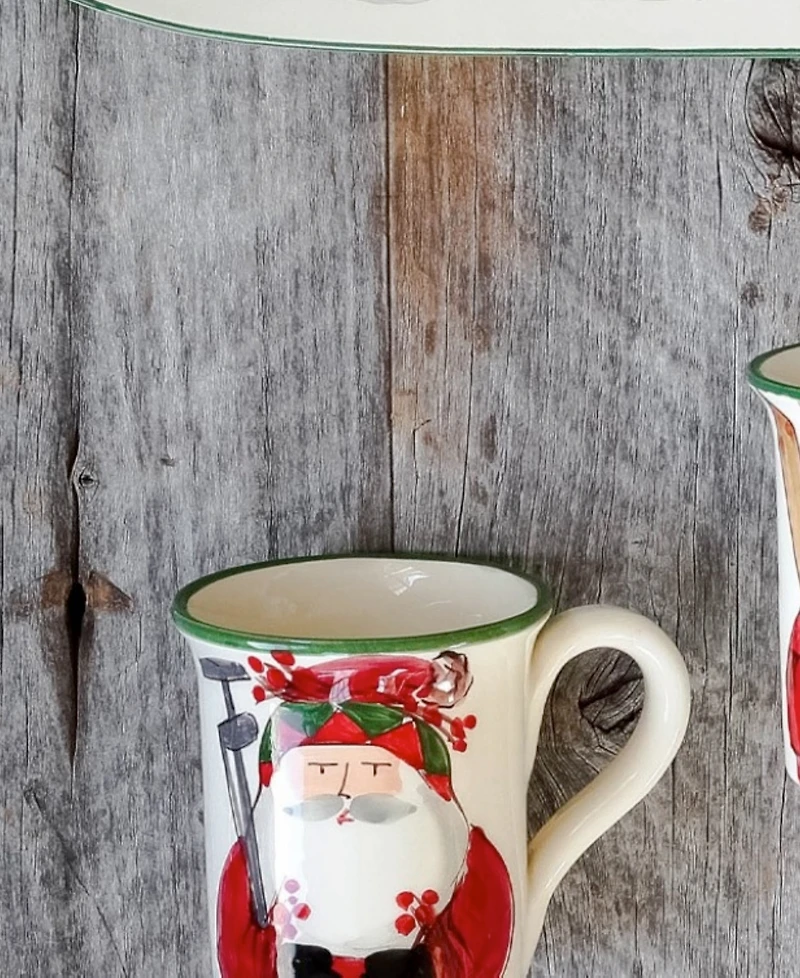 Vietri Old St. Nick Mug - Golfing