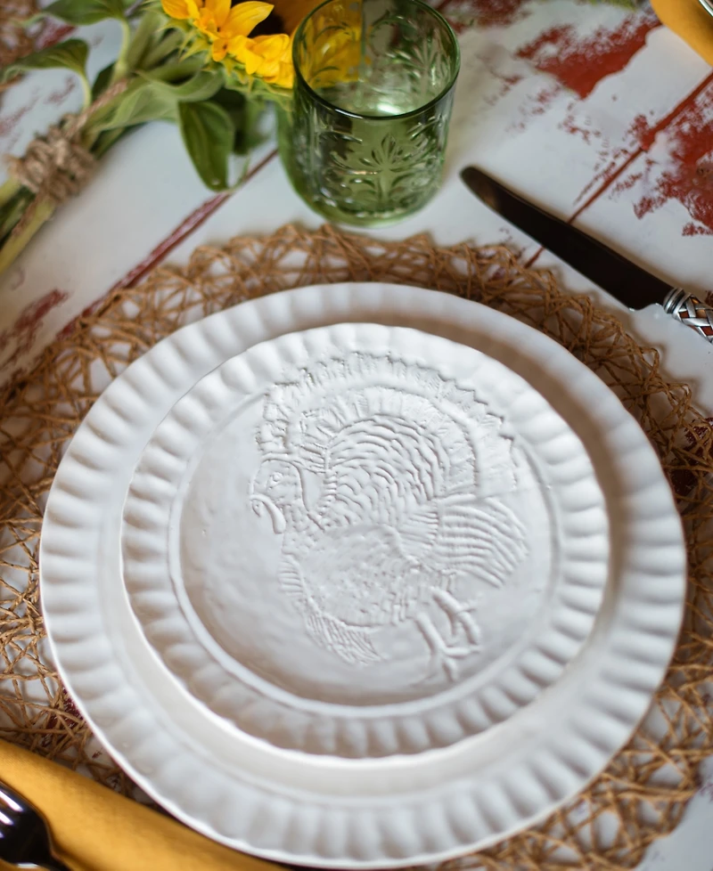 Vietri Pietra Tacchino Salad Plate