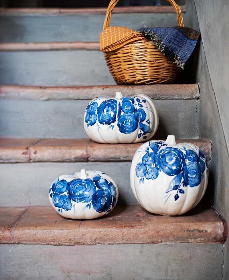 Vietri Camellia Tall Figural Pumpkin