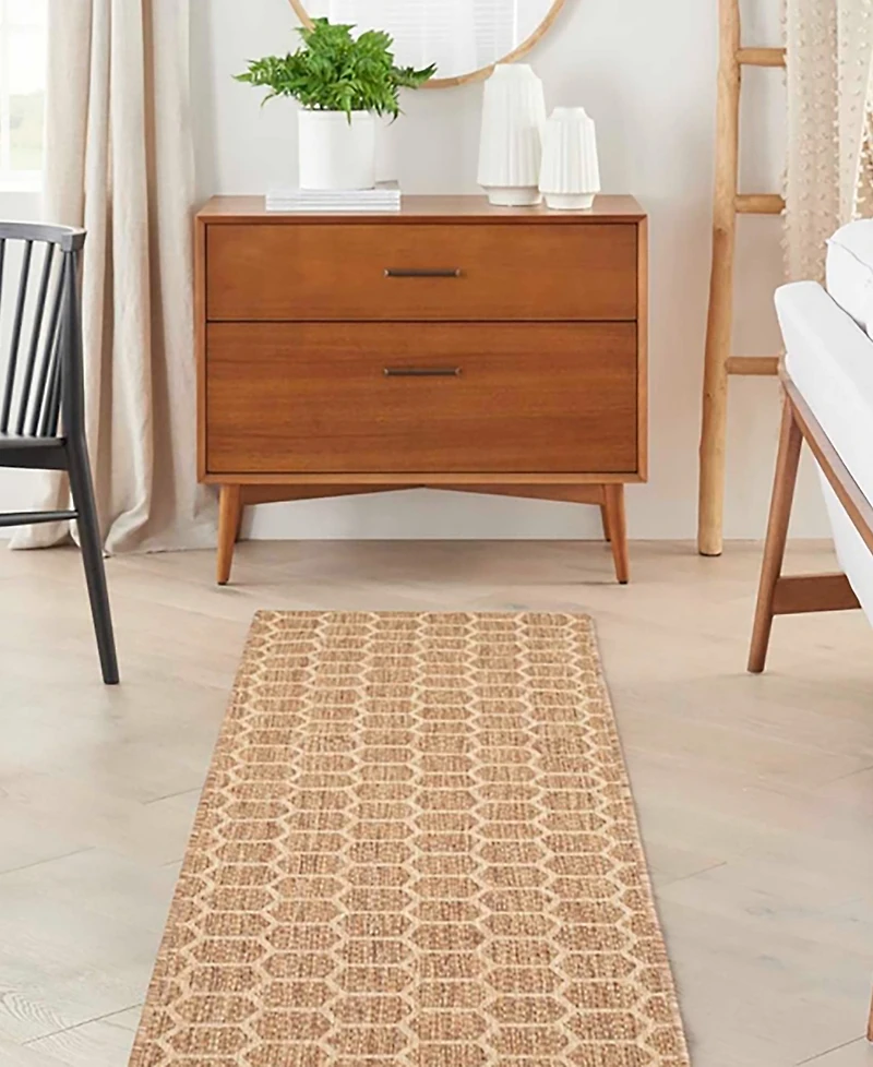 Nourison Home Twist Reversible TWS01 2'2"x12' Runner Area Rug