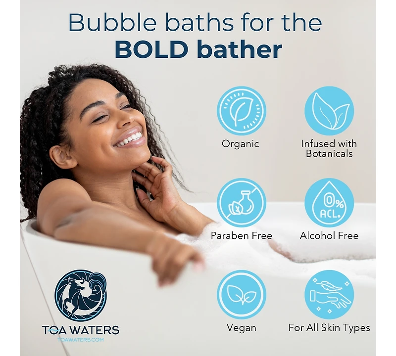 Toa Waters - Tuscarora Creek Bubble Bath - Amber, Cedar, and Lemon