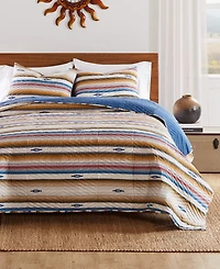 Greenland Home Fashions Painted Desert Reversible 3 Piece Quilt Set