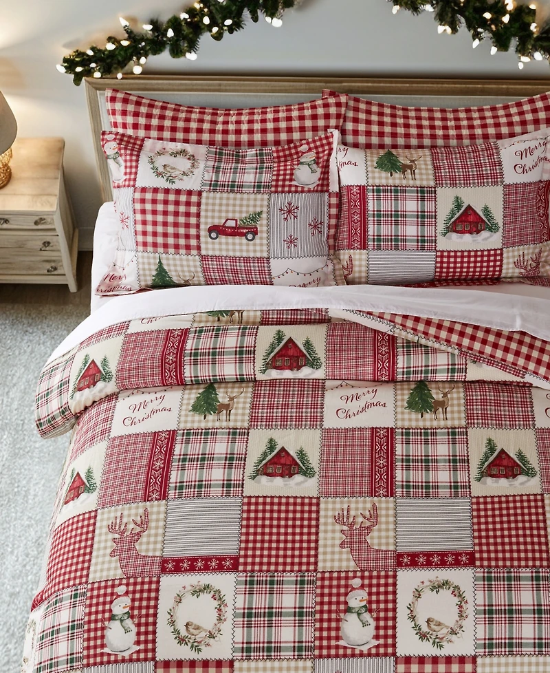 Levtex Home for Christmas Reversible 3-Pc. Comforter Set