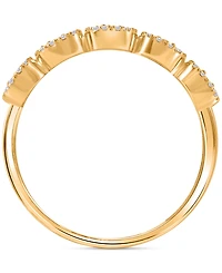 Diamond Halo Cluster Ring (1/4 ct. t.w.) 10k Yellow, White or Rose Gold