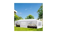 Slickblue 10'x30' Outdoor Party Tent with 8 Removable Sidewalls – Waterproof Canopy for Patio, Wedding Gazebo, and Outdoor