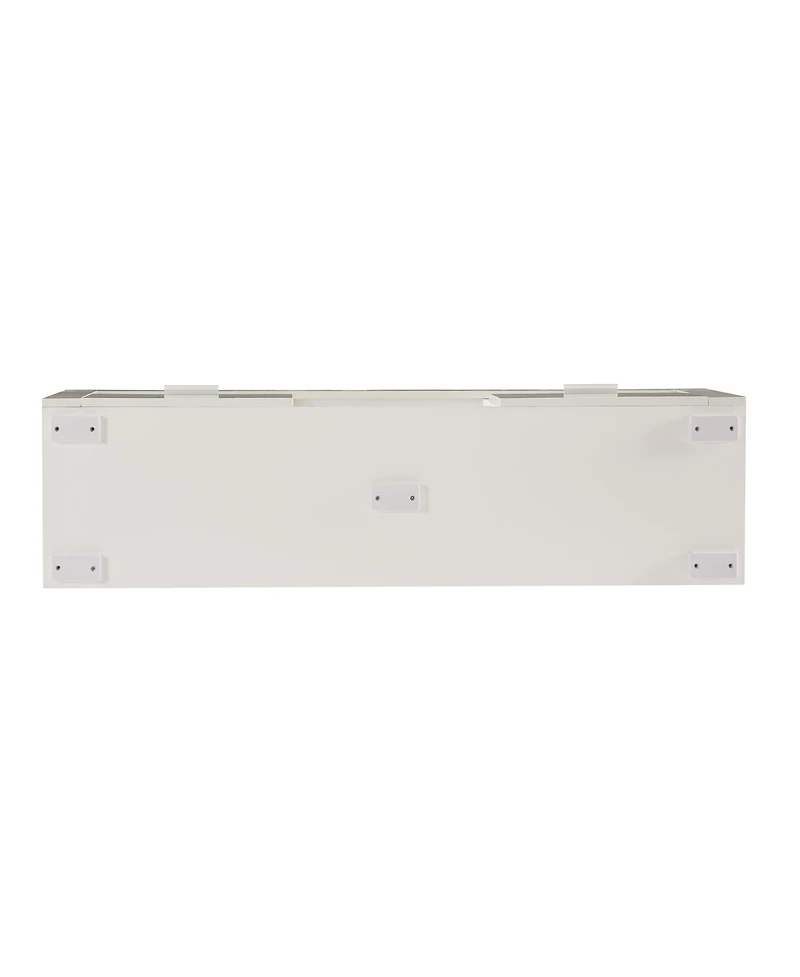 Slickblue Sleek White Modern Tv Stand with Led Lighting – Glossy Finish for Living Room, Lounge, or Bedroom