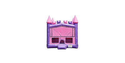JumpOrange Commercial Grade Inflatable Princess Bricks Bounce House with Air Blower, Indoor Outdoor Play, Kids Party