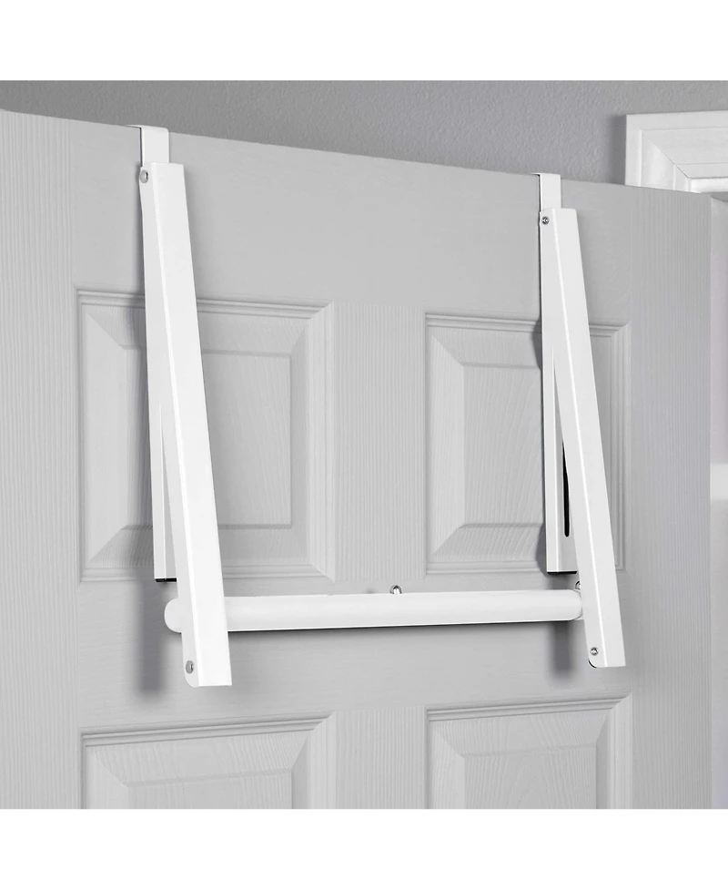 Florida Brands Over The Door Hanger Foldable and Expandable Rod for Hanging Towels, Coats & Clothes