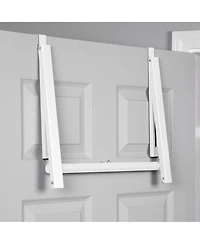 Florida Brands Over The Door Hanger Foldable and Expandable Rod for Hanging Towels, Coats & Clothes