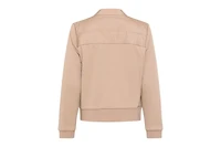 Olsen Mixed Media Zip Front Jacket