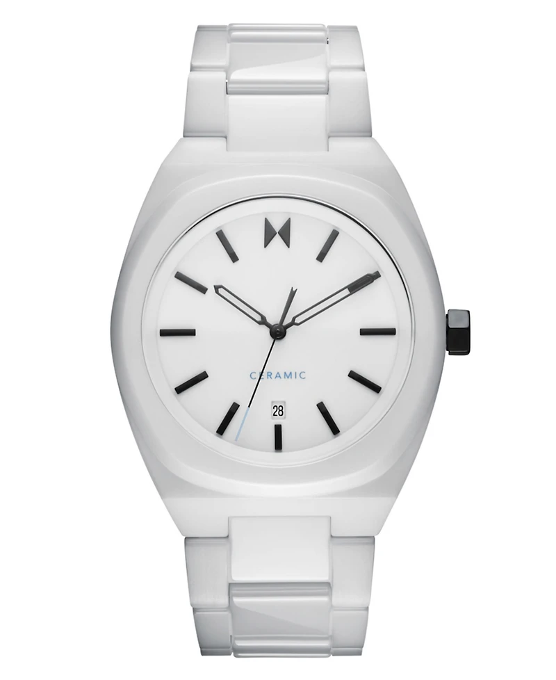Mvmt Men's Odyssey Ii White Ceramic Bracelet Watch ,40mm