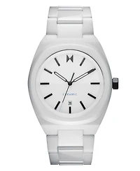 Mvmt Men's Odyssey Ii White Ceramic Bracelet Watch ,40mm