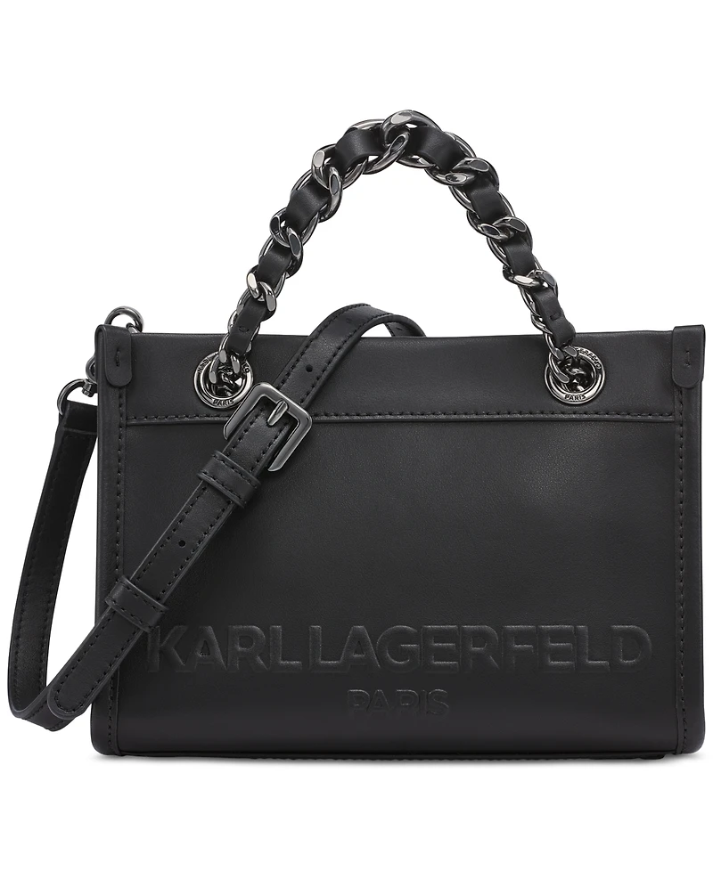 Karl Lagerfeld Paris Savoie Leather Crossbody