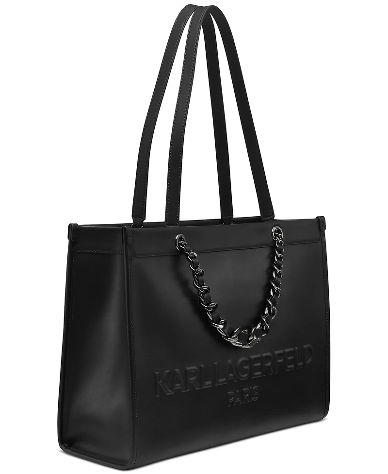 Karl Lagerfeld Paris Savoie Large Leather Tote Bag