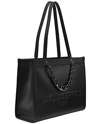 Karl Lagerfeld Paris Savoie Large Leather Tote Bag