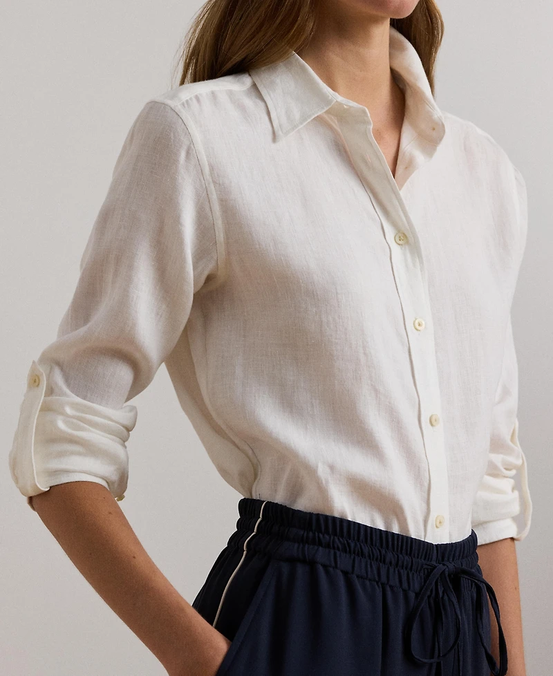 Lauren Ralph 100% Linen Shirt