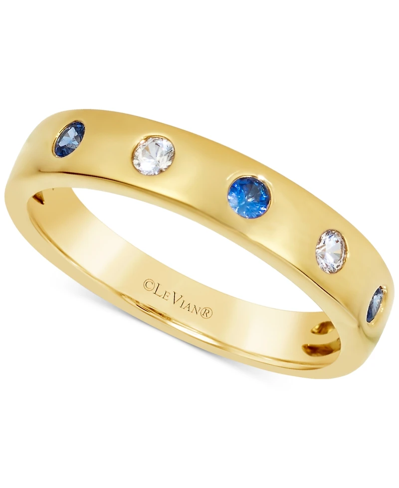 Le Vian Anywear Everywear Blueberry Sapphire (1/6 ct. t.w.) or Pink Sapphire (1/6 ct. t.w.) & White Sapphire (1/10 ct. t.w.) Ring in 14k Honey Gold (a