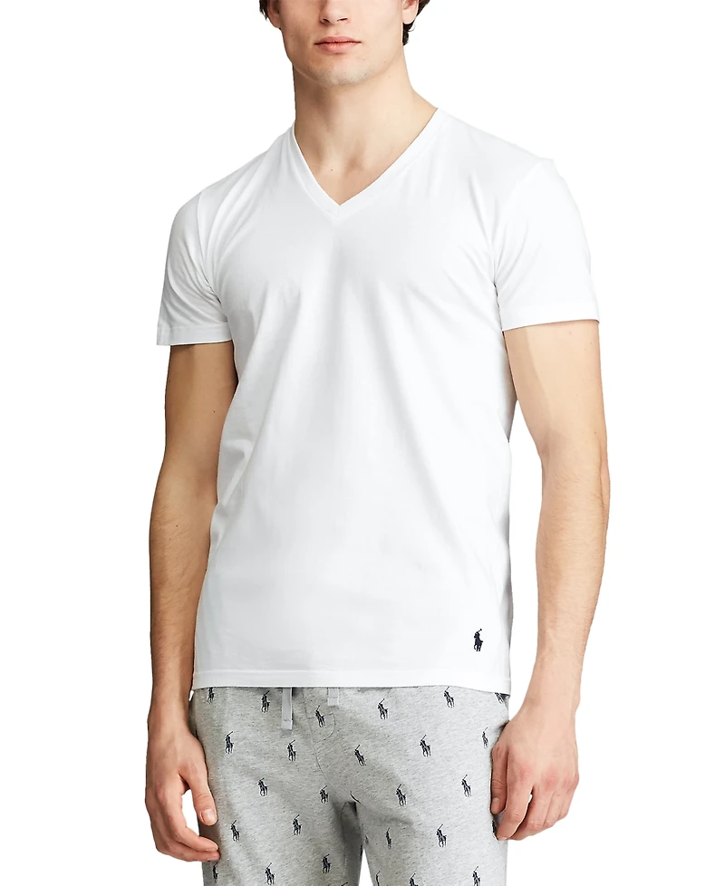 Polo Ralph Lauren Men's 5-Pack Classic-Fit V-Neck Undershirts