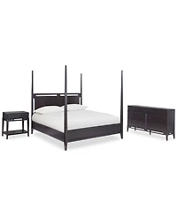 Addelyn 3 Pc. Set (California King Poster Bed, Dresser & 1-Drawer Nightstand)