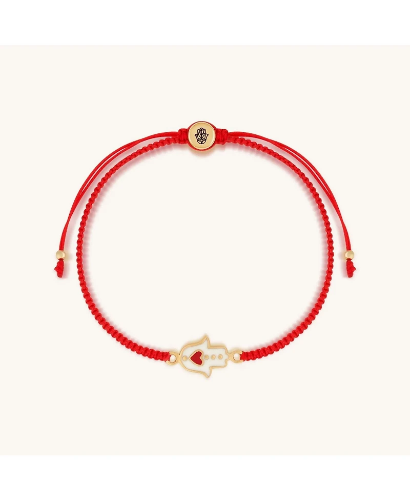 Karma and Luck Expression of Love Red String Hamsa Heart Bracelet