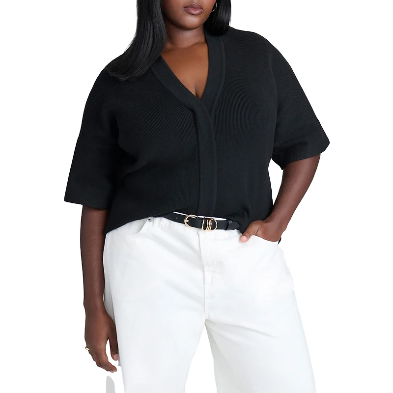 Eloquii Plus Wide Sleeve Sweater
