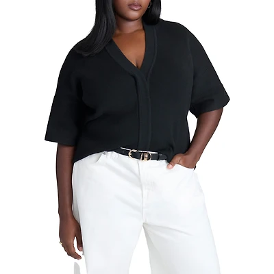 Eloquii Plus Wide Sleeve Sweater