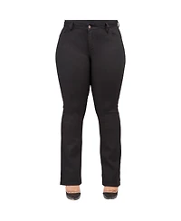 Poetic Justice Plus Curvy Fit Stretch Denim Slim Boot Cut Jeans
