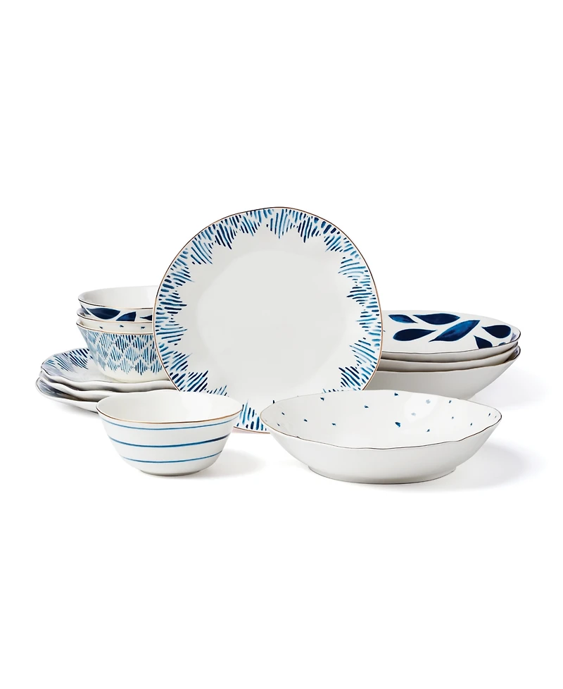 Lenox Blue Bay 12 Pc. Dinnerware Set, Service for 4