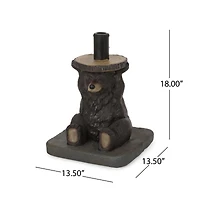 Streamdale Quirkily Refreshing Dark Brown Umbrella Base with Hand-Crafted Details