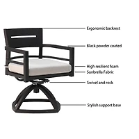 Streamdale Modern Ergonomic Patio Rocker