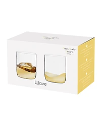 Anton Studio Designs Wave Double Old Fashioned Tumblers