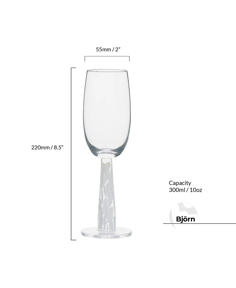 Anton Studio Designs Bjorn Champagne Flutes, Set of 2