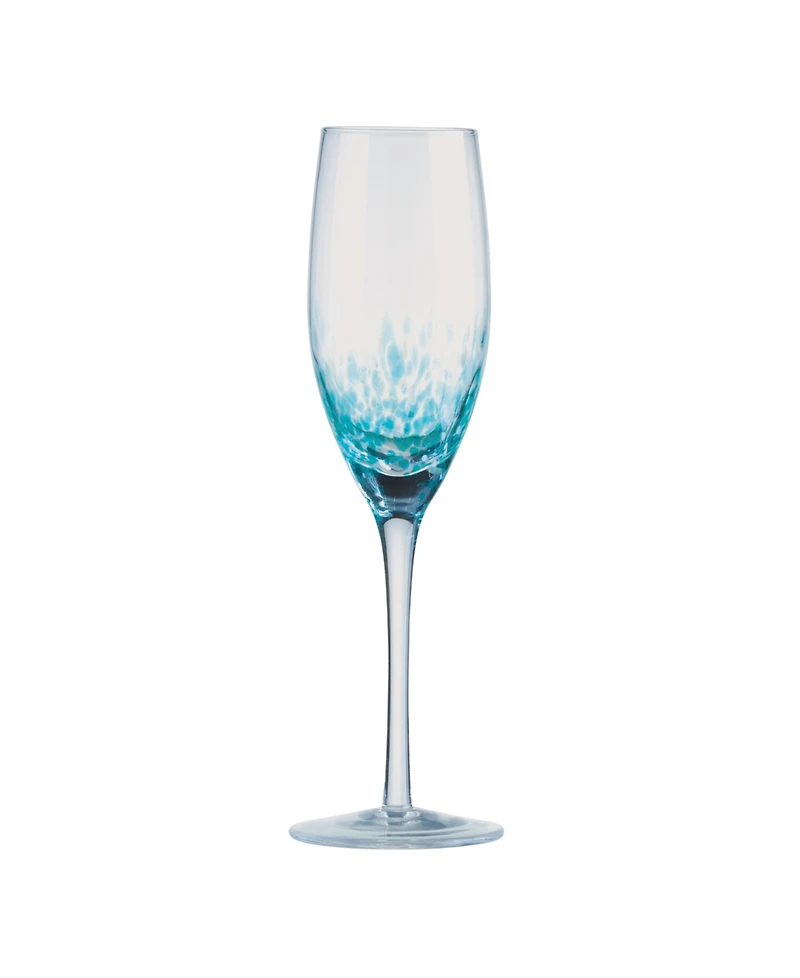 Anton Studio Designs Speckle Champagne Flutes, Set of 4
