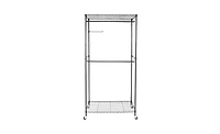 Portable Garment Rack with Hanging Rods and Shelves – Closet Organizer for Space-Saving Storage