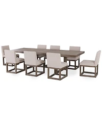 Portmore 9 Pc Rectangular Set (Table & 8 Side Chairs), Created for Macy's