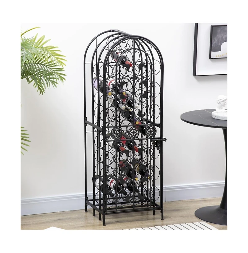Stylish Wine Rack Cabinet for Efficient Storage and Display of Bottles and Glassware