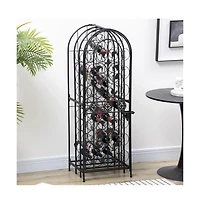 Stylish Wine Rack Cabinet for Efficient Storage and Display of Bottles and Glassware