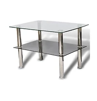 Coffee Table Glass 2 Tiers