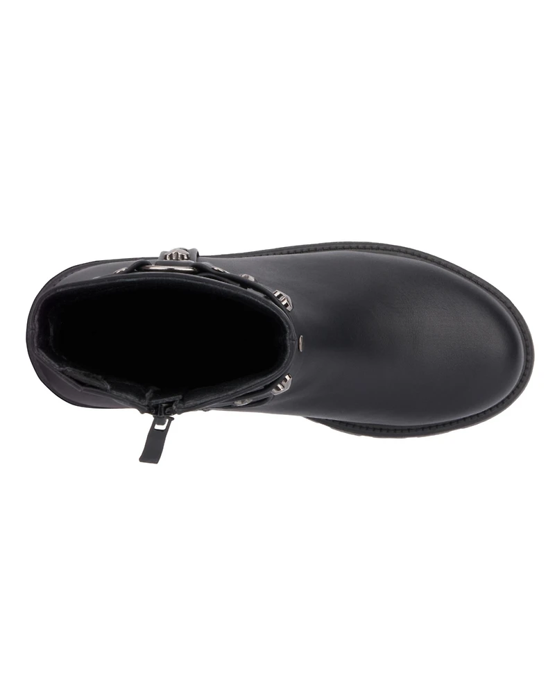 Olivia Miller Girls Harness Lug Sole Boots